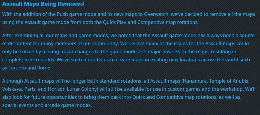 blizzard on 2cp maps