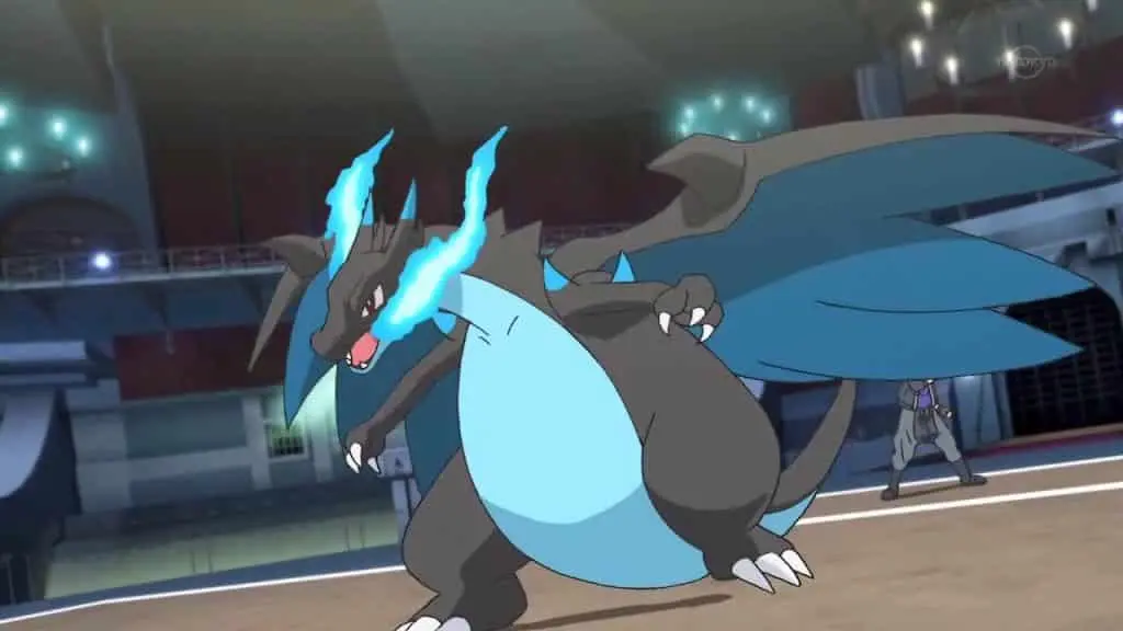 mega charizard x pokemon anime