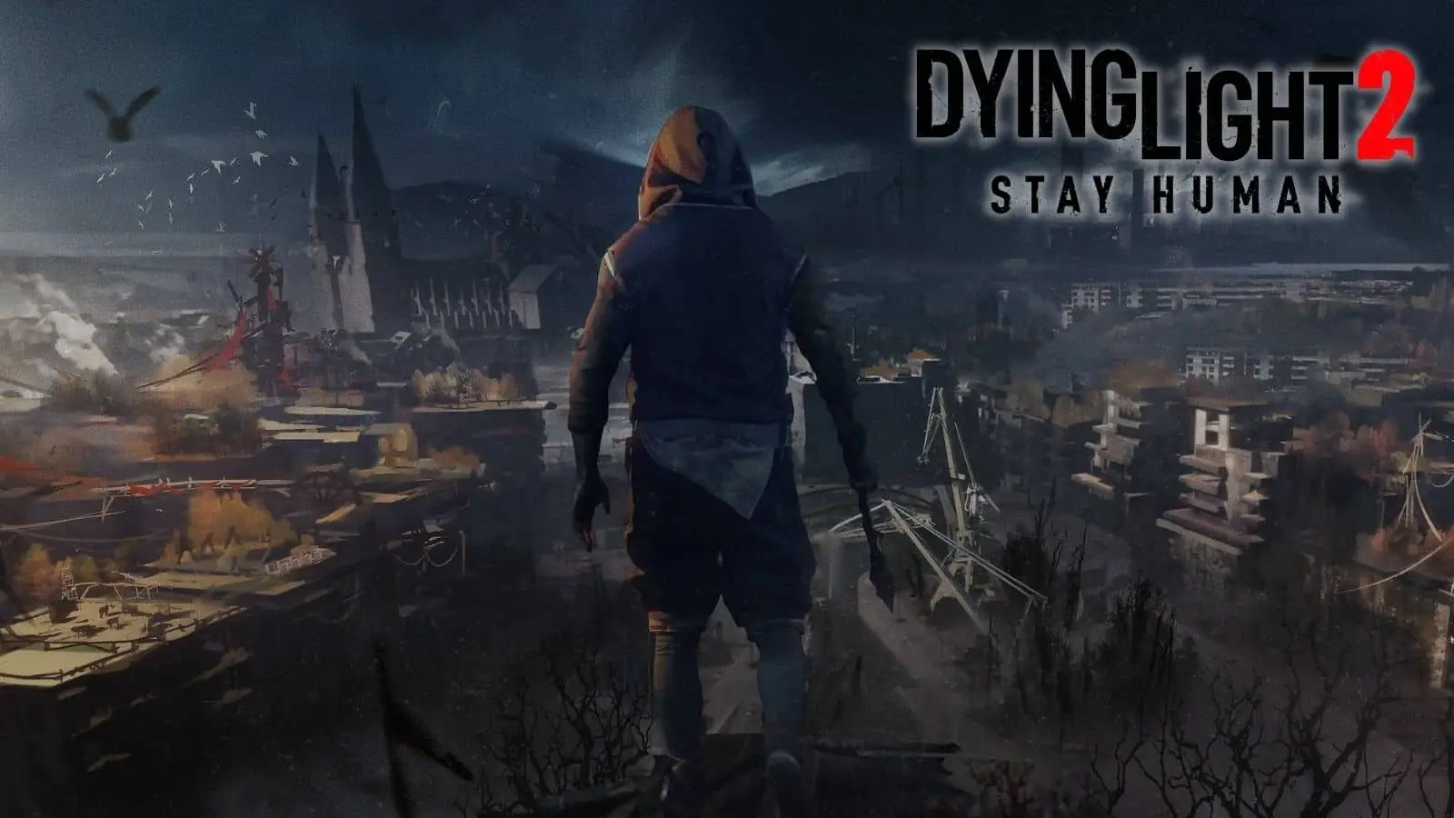 Dying Light 2 character overlooking city