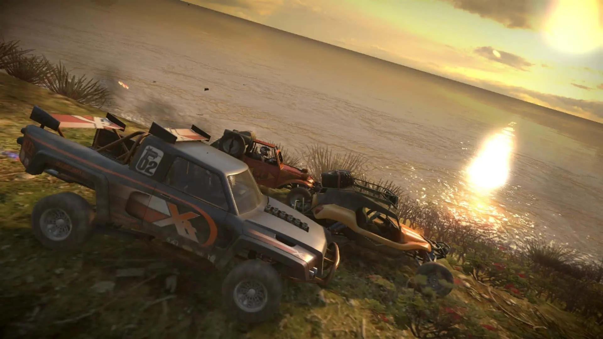 cars racing in motorstorm pacific rift