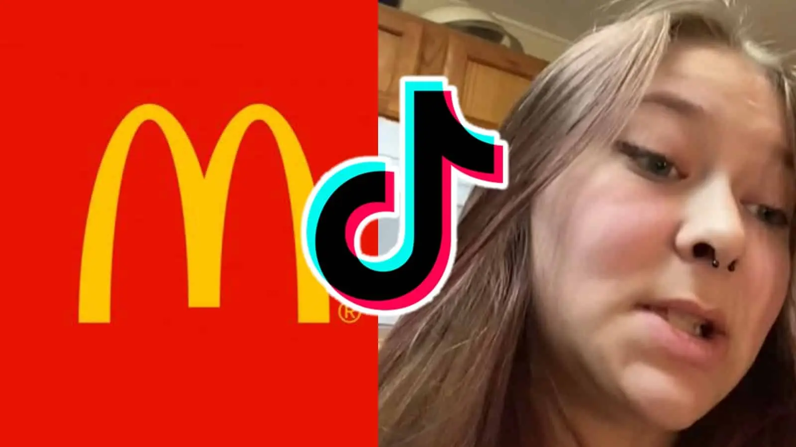 get0utm3swamp on TikTok next to TikTok and McDonald's logo