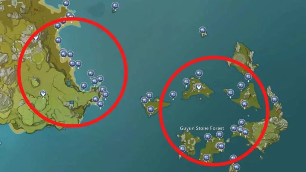 Genshin Impact Starconch map locations