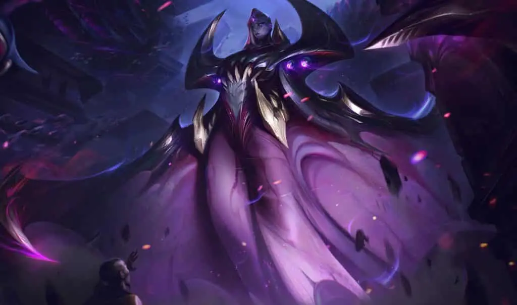 Bel'Veth splash art in League of Legends