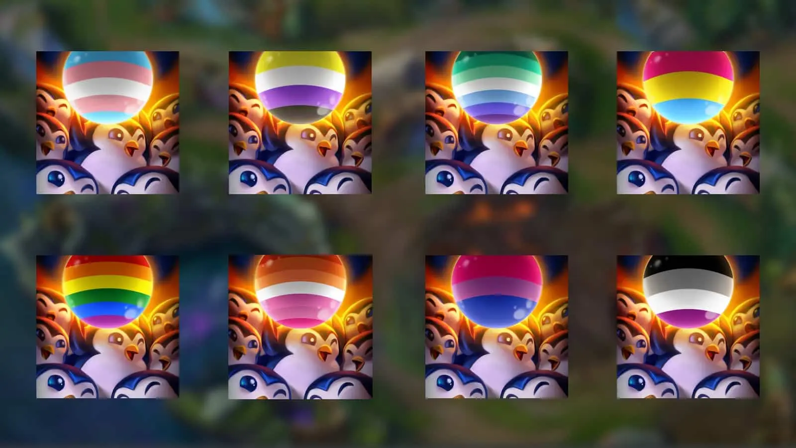 Riot Games 2022 Pengu pride icons 