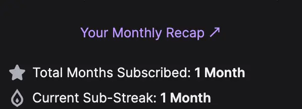 Twitch monthly recap