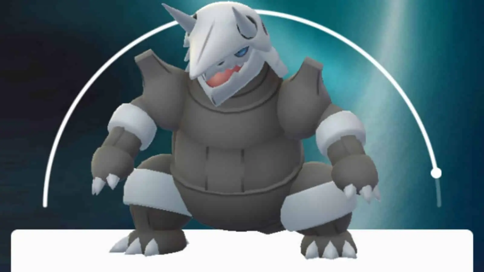 Pokemon go aggron menu screen