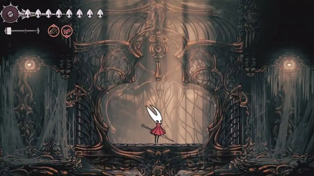 hollow knight silksong hornet in elevator