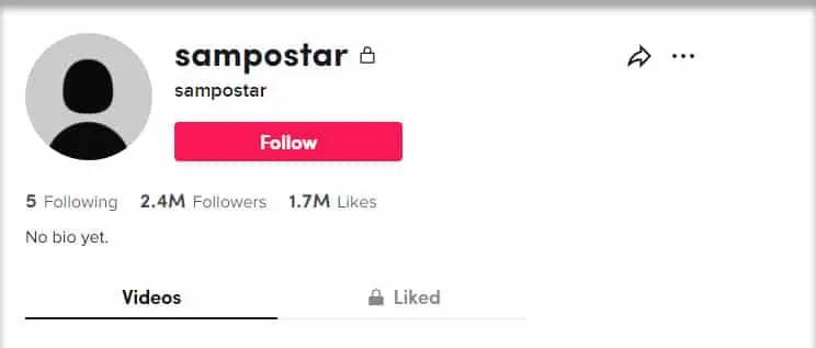 Sam Postar TikTok Private Account