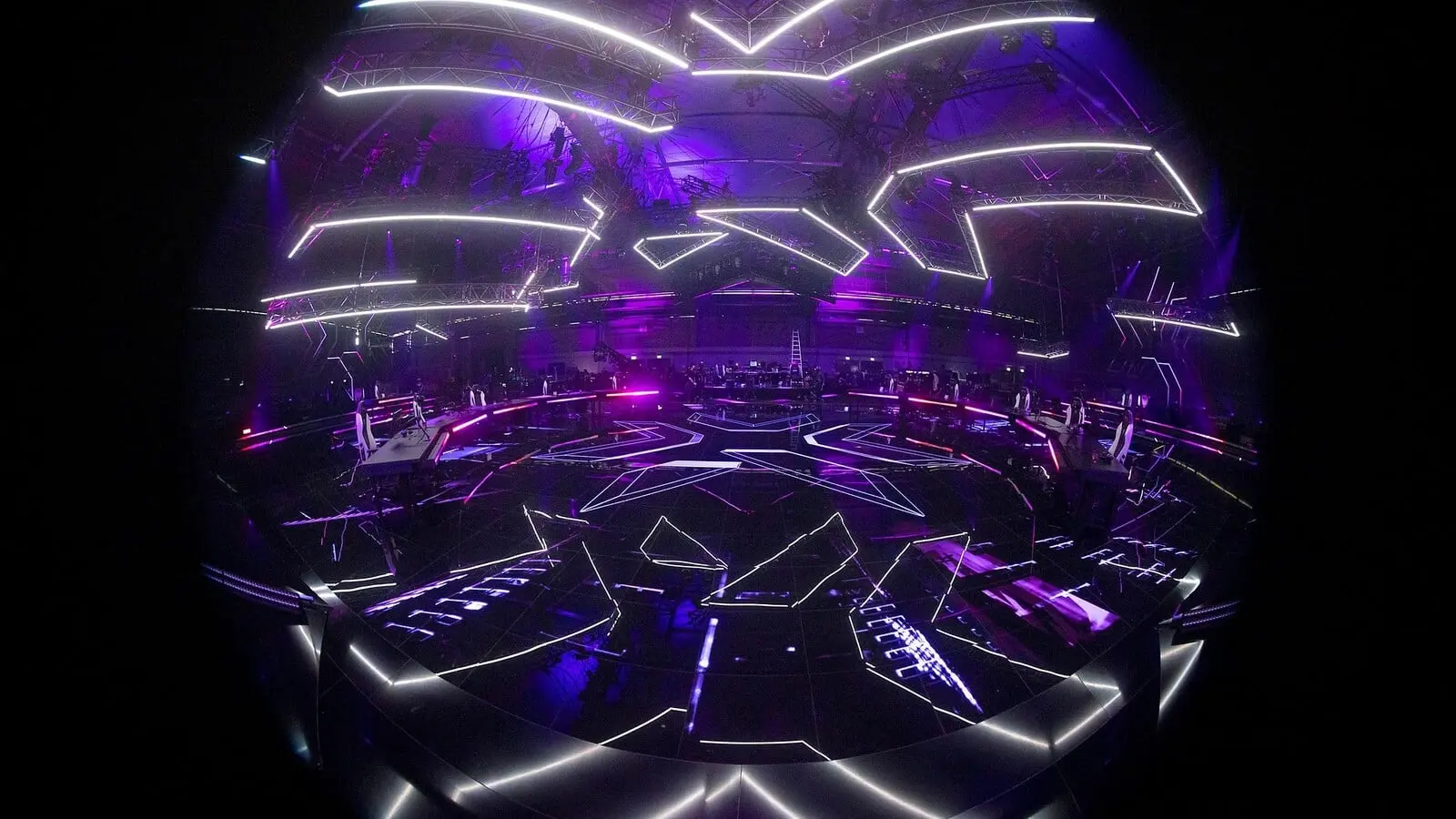 A fish eye lens of the VCT Masters stage