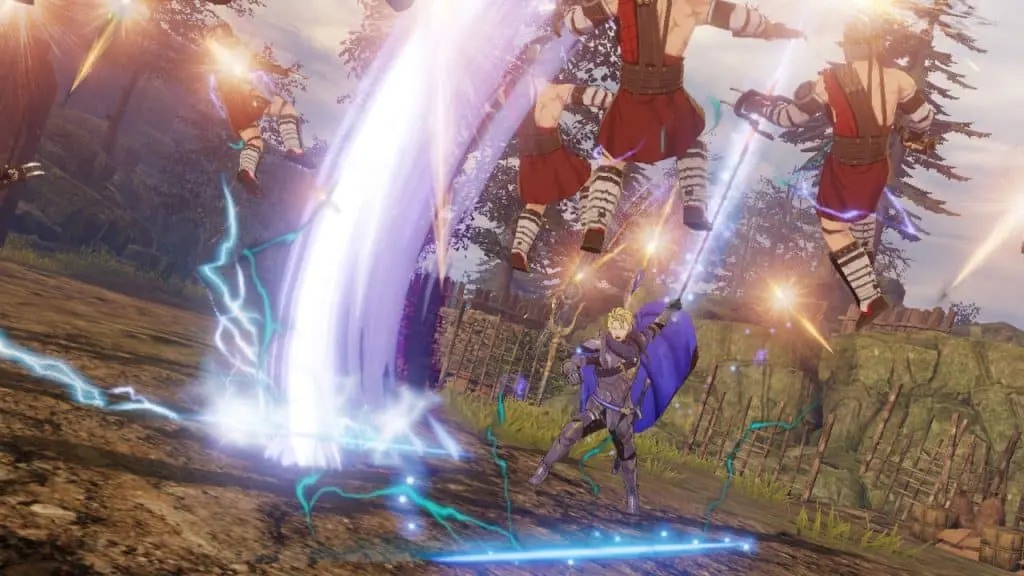 Fire Emblem Warriors: Three Hopes screenshot showing combat with Dimitri