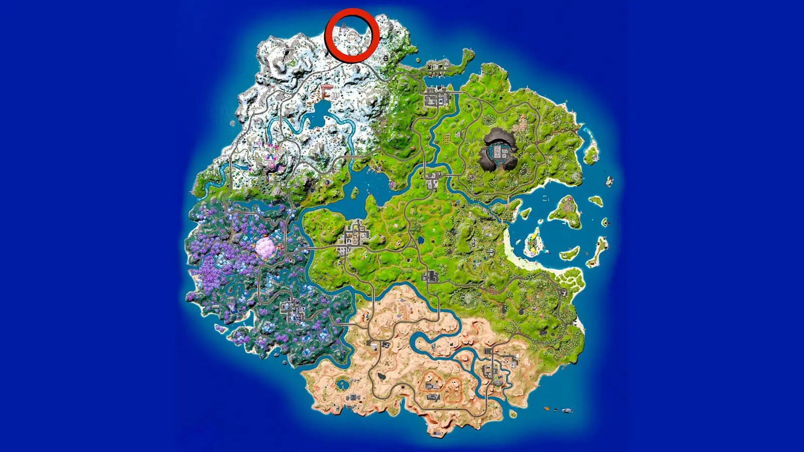 Ripsaw Launcher locations on the Fortnite map