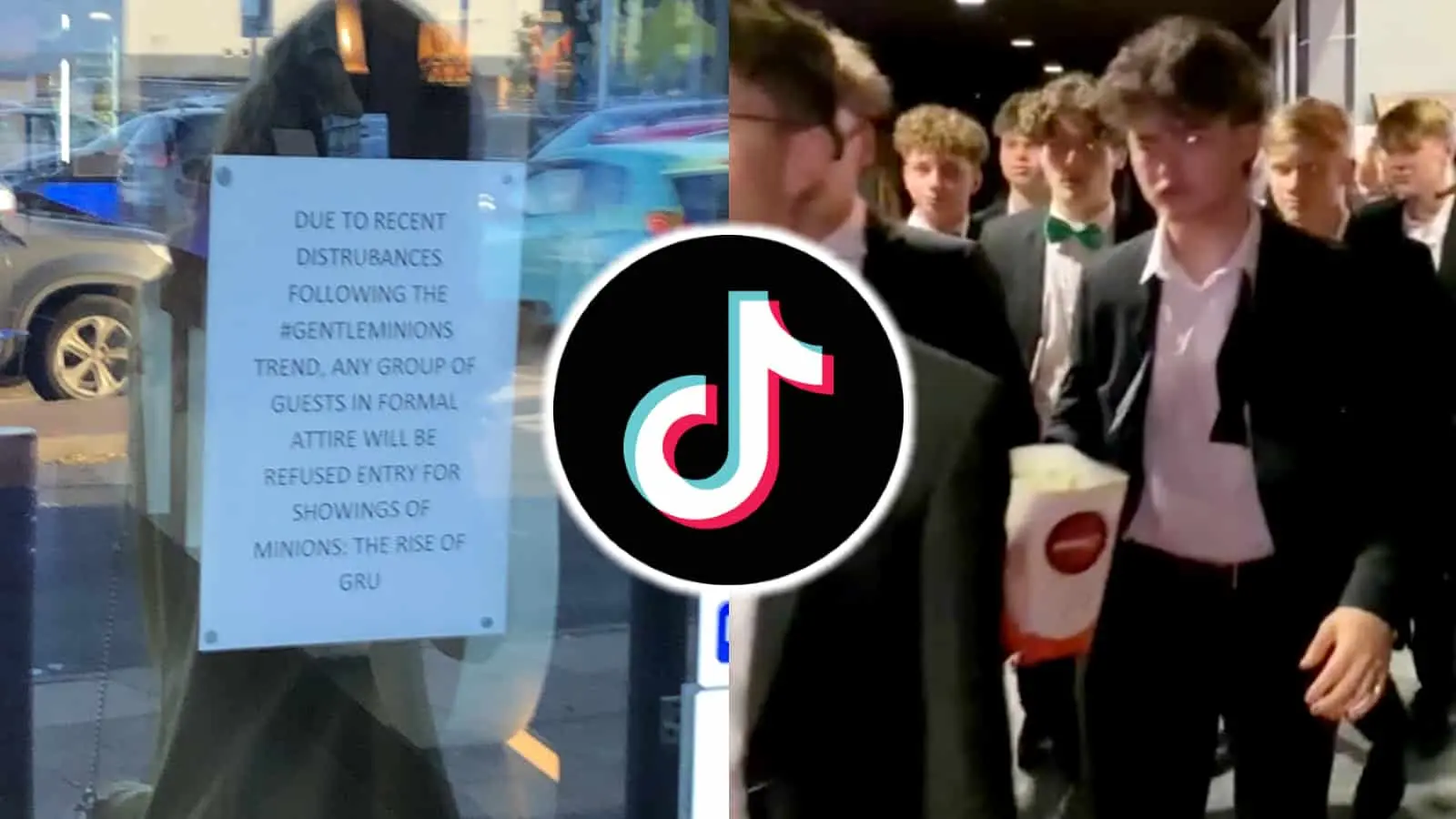 People dressed in suits for GentleMinions TikTok trend