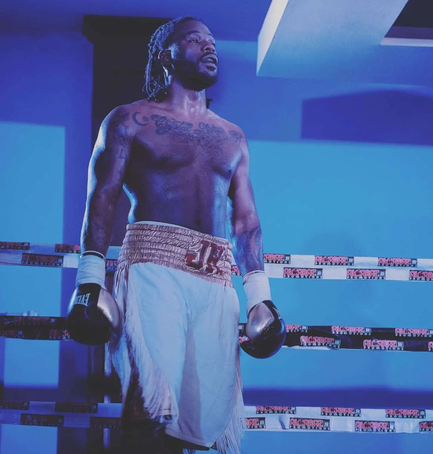 Hasim Rahnam Jr. in a boxing ring