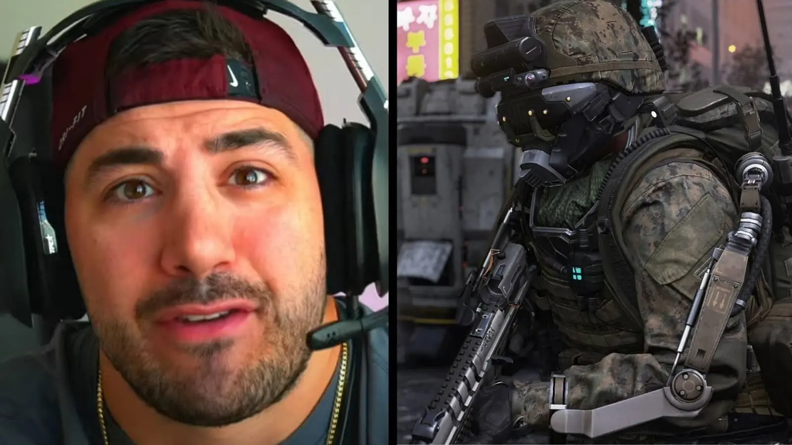 NICKMERCS screenshot with Advanced Warfare soldier