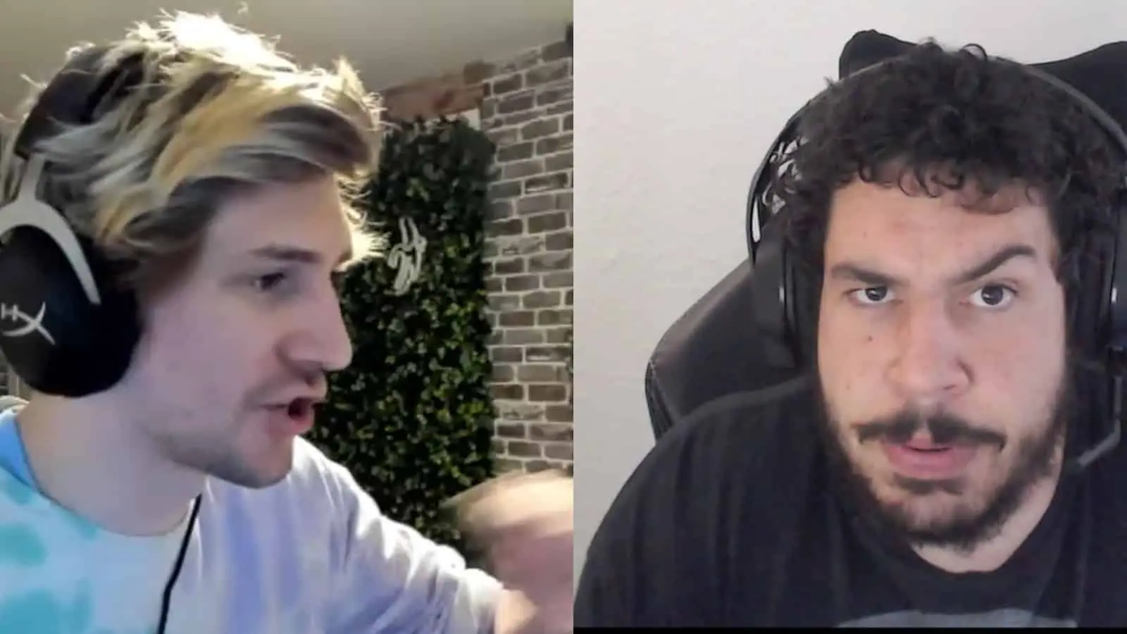 xQc and Greekgodx streaming on Twitch