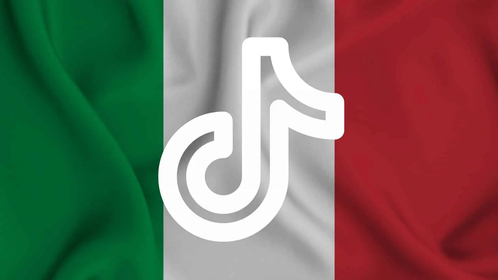 tiktok and italy flag