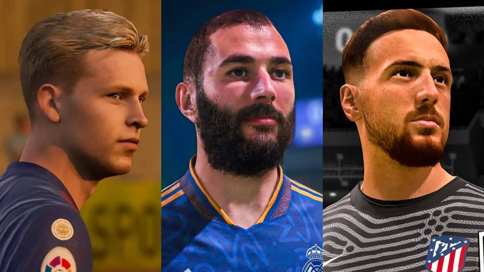 de jong benzema and oblak in fifa 23