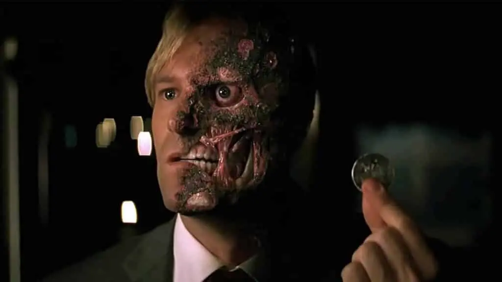 Harvey Dent played by Aaron Eckhart