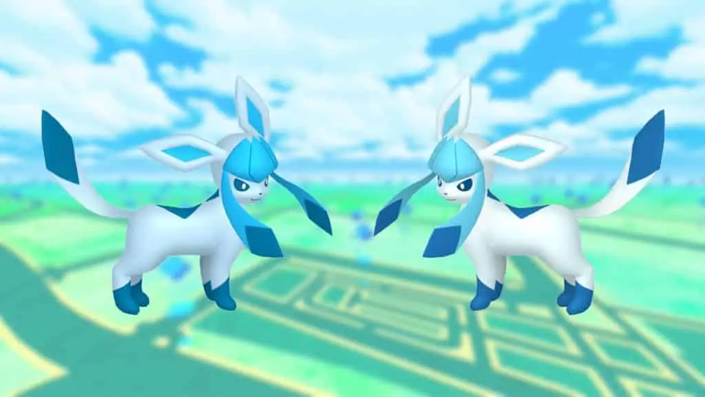 Shiny Glaceon in Pokemon Go