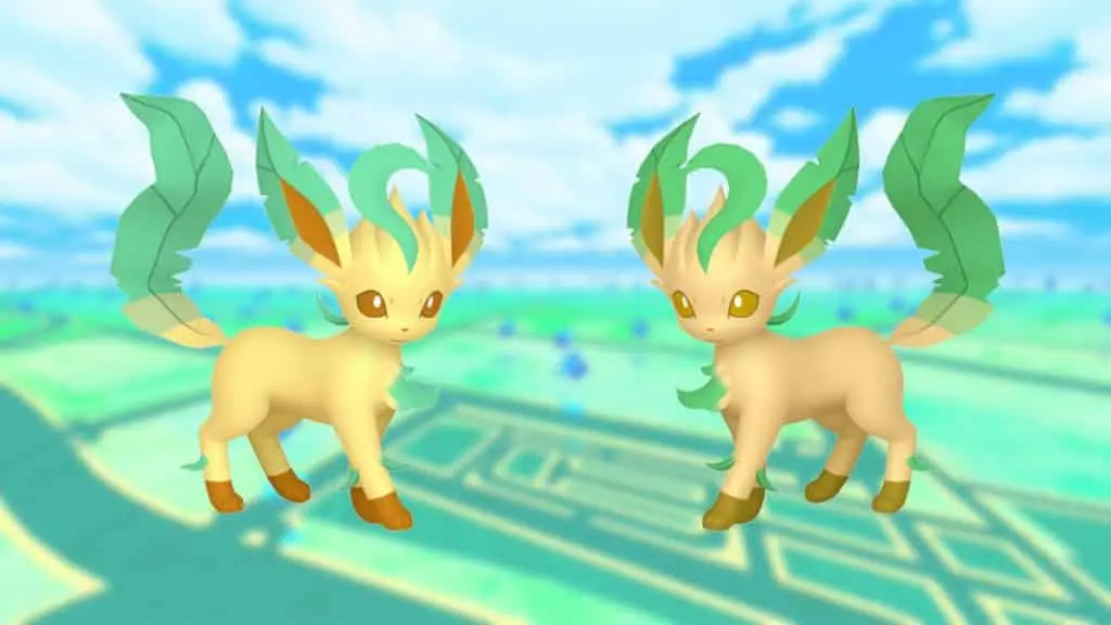 Eeveelution Shiny Leafeon in Pokemon Go