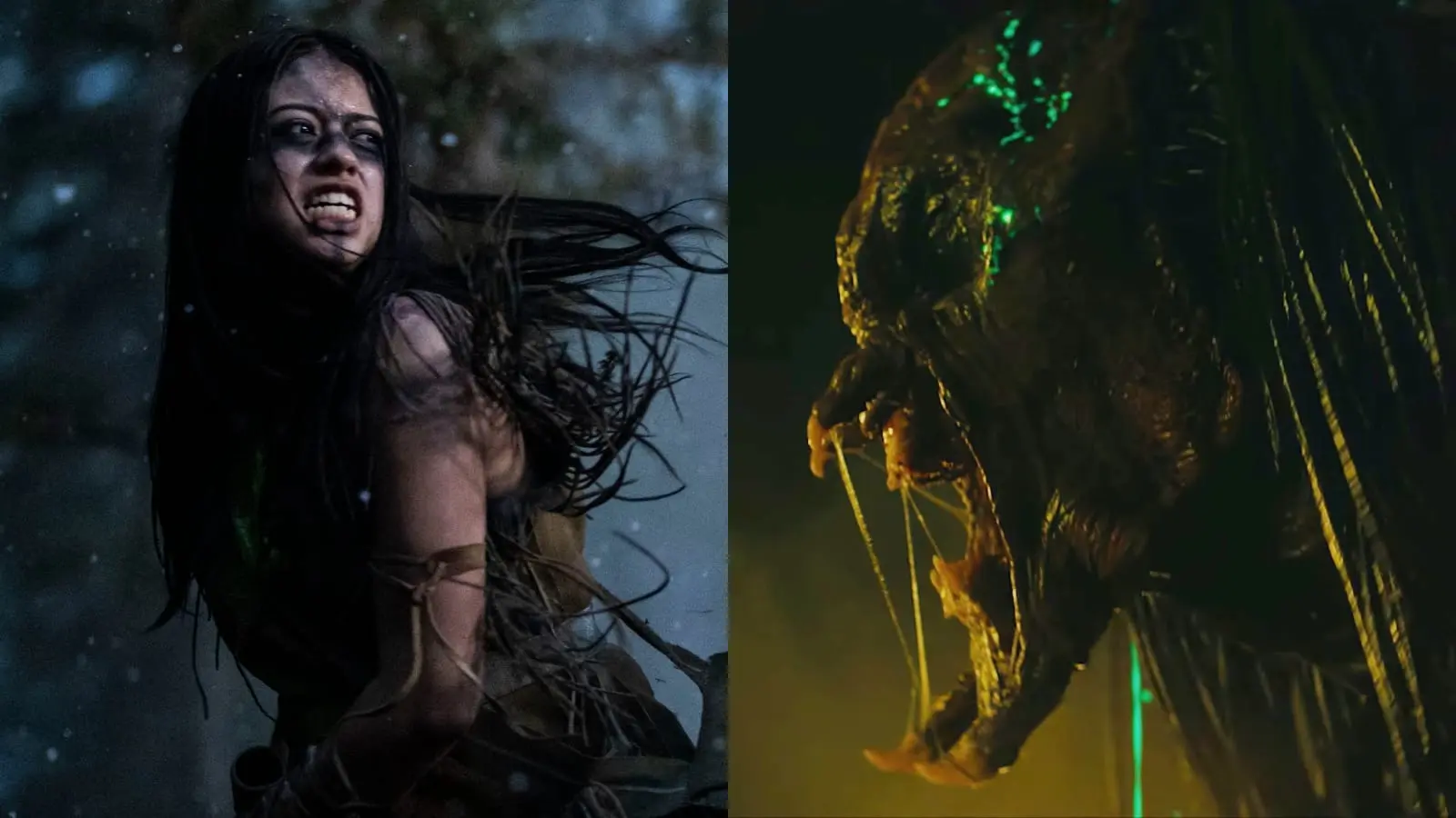 Amber Midthunder in Prey, and the Predator.