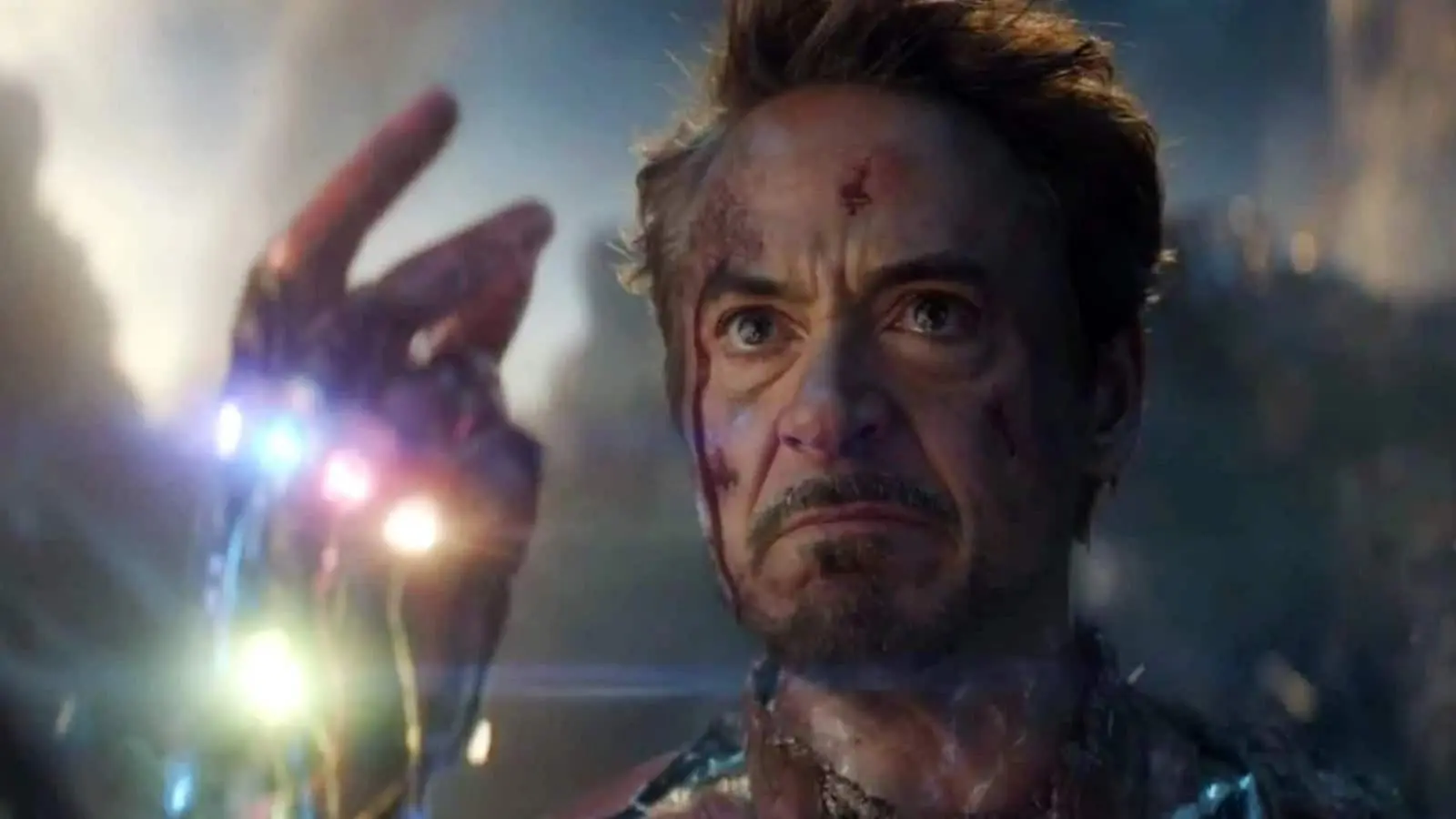 Robert Downey Jr. as Iron Man in Avengers: Endgame