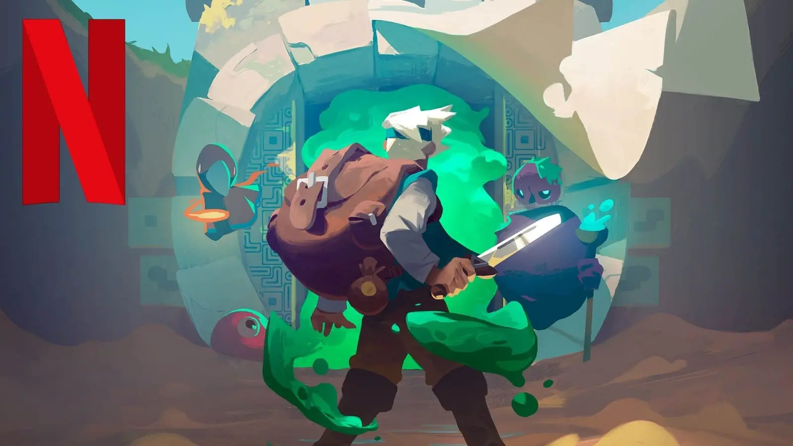 Moonlighter with Netflix logo