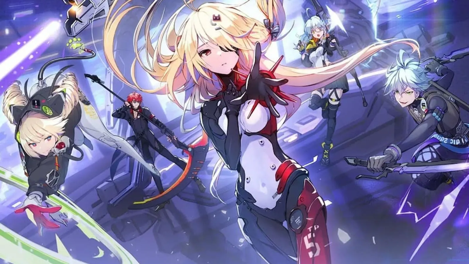 An official image of Tower of Fantasy art featuring Nemesis who is in the current banner.