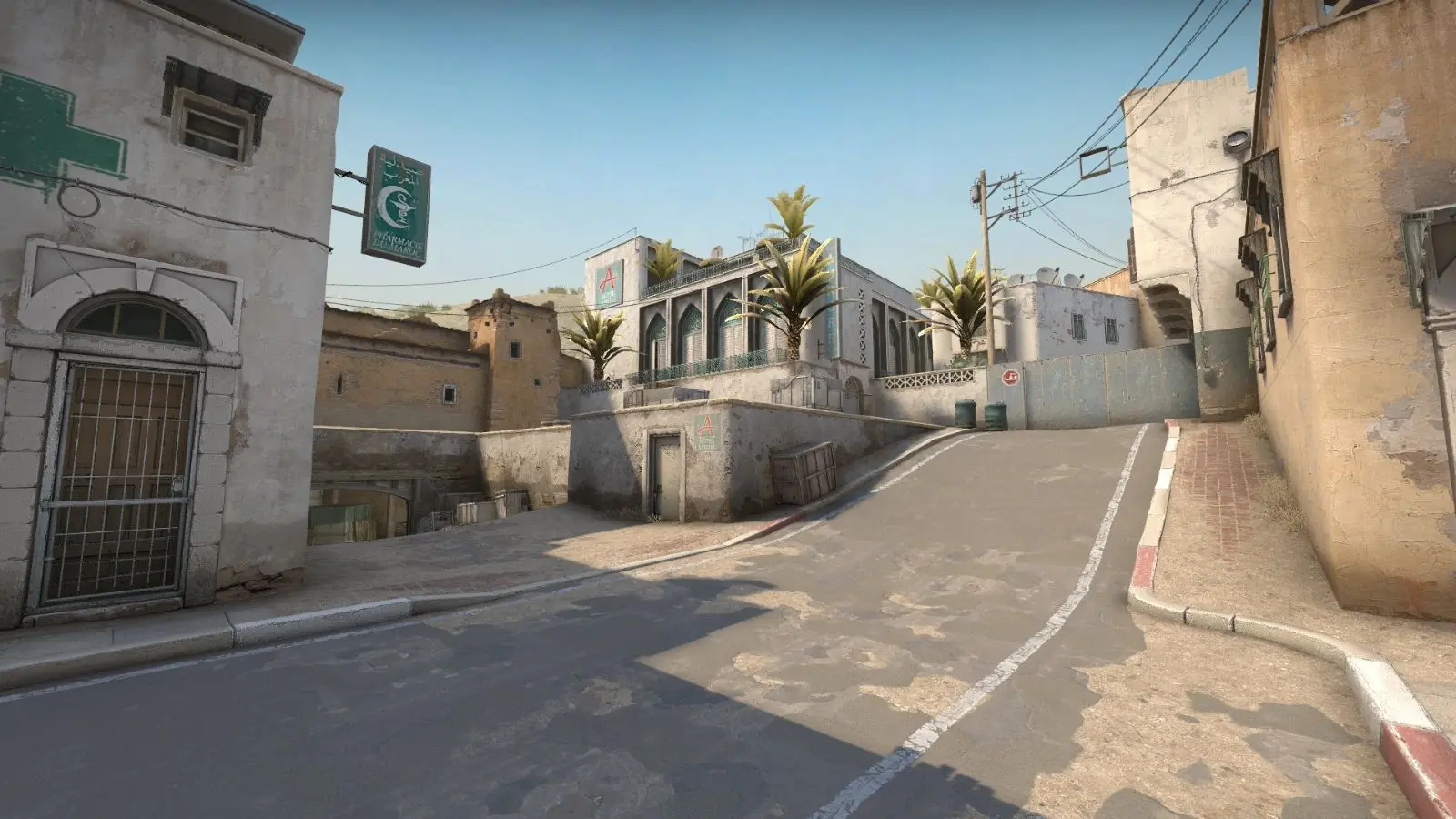 Dust 2 map in CSGO