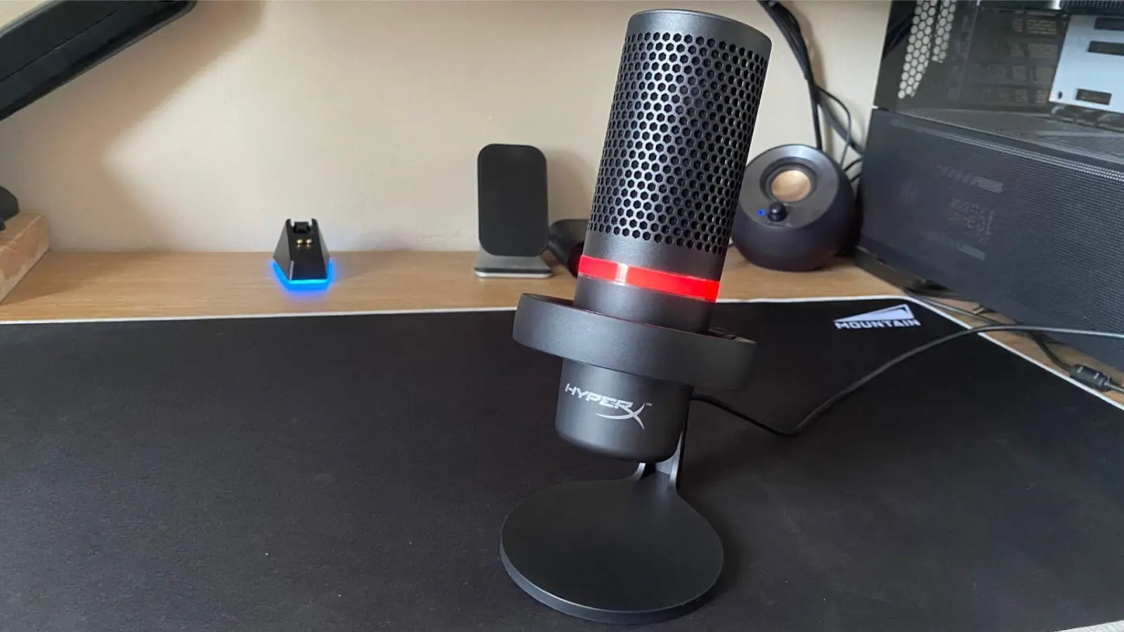 HyperX Duocast on a desk