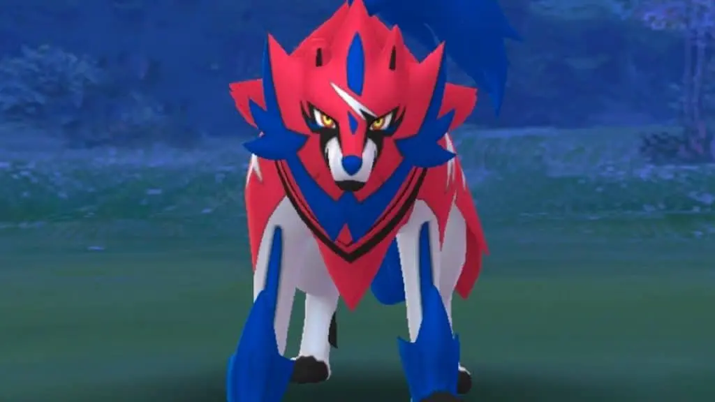 Zamazenta appearing in Pokemon Go