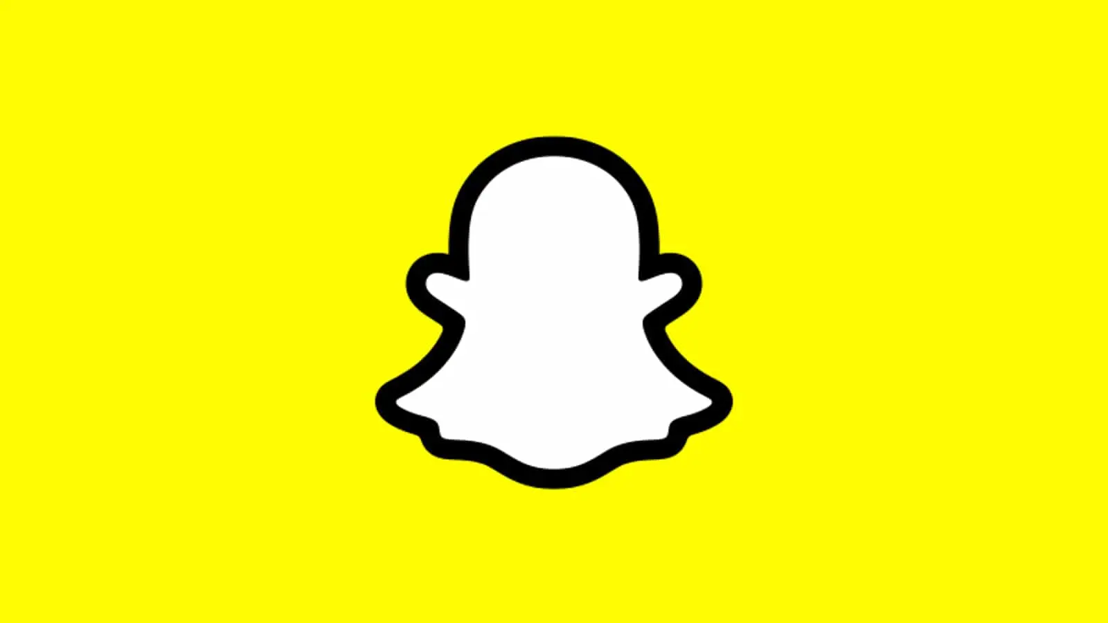 Snapchat logo yellow background