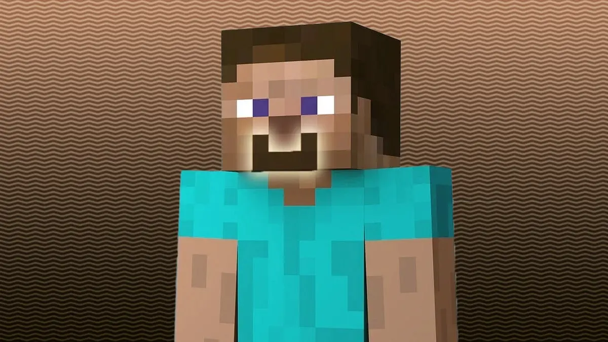 minecraft steve facial hair