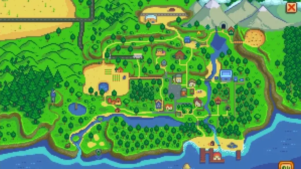 Stardew Valley map