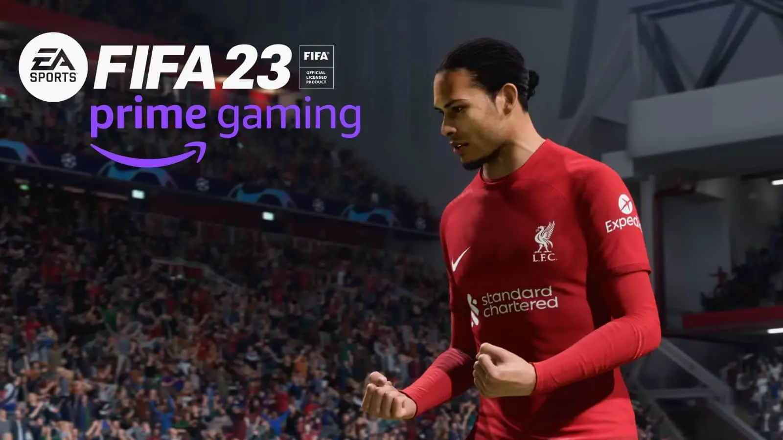 FIFA 23 Van Dijk with Prime Game logo