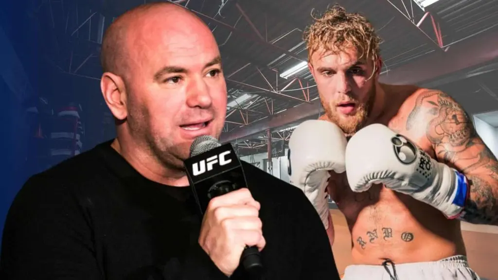 dana white with jake paul