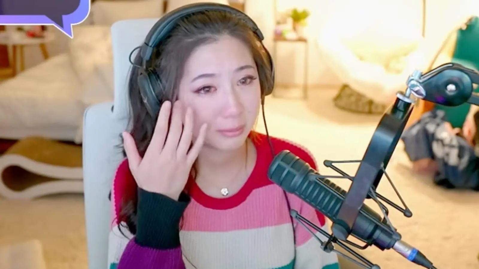 Fuslie crying on Twitch