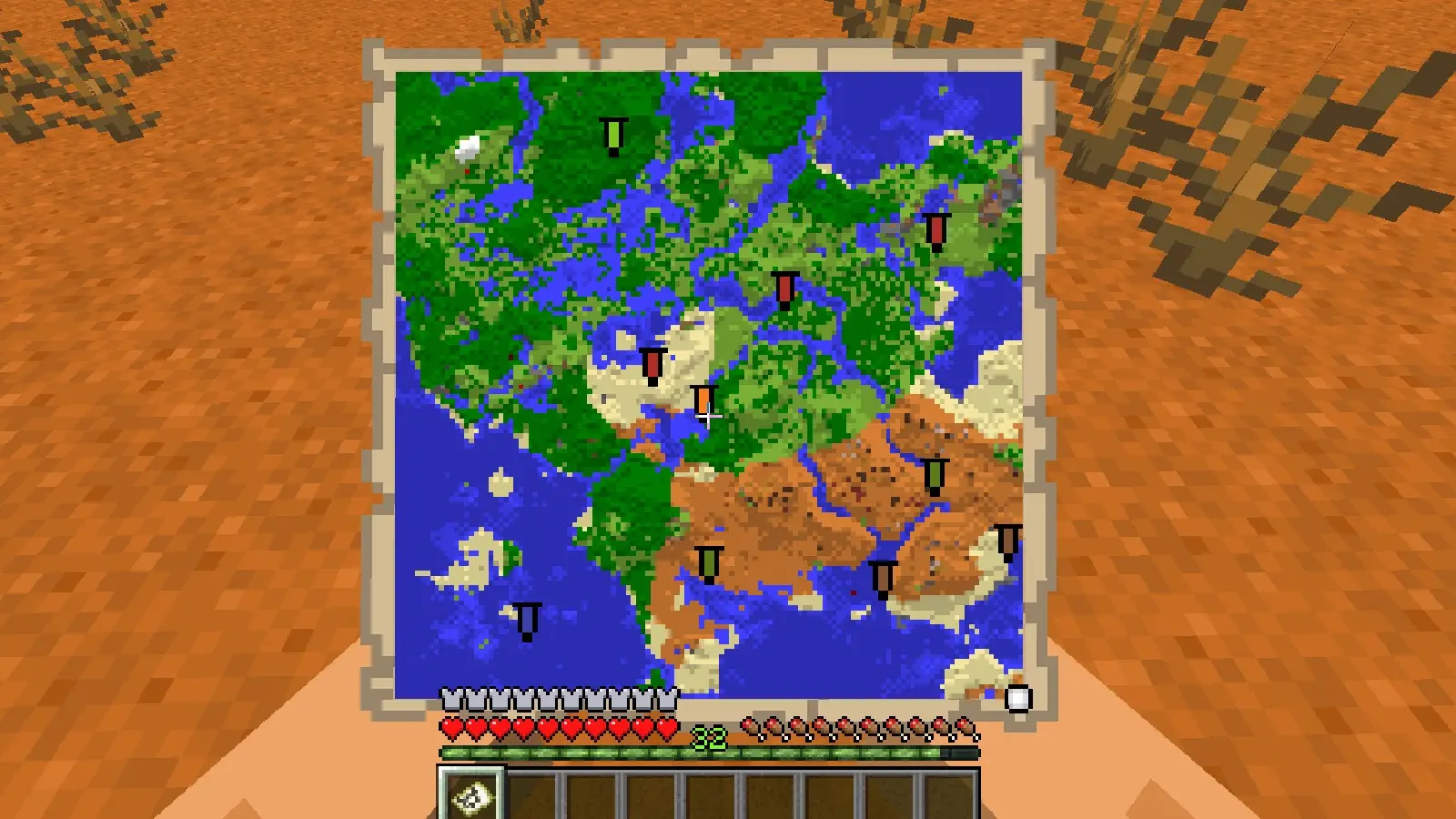 Completed Minecraft map