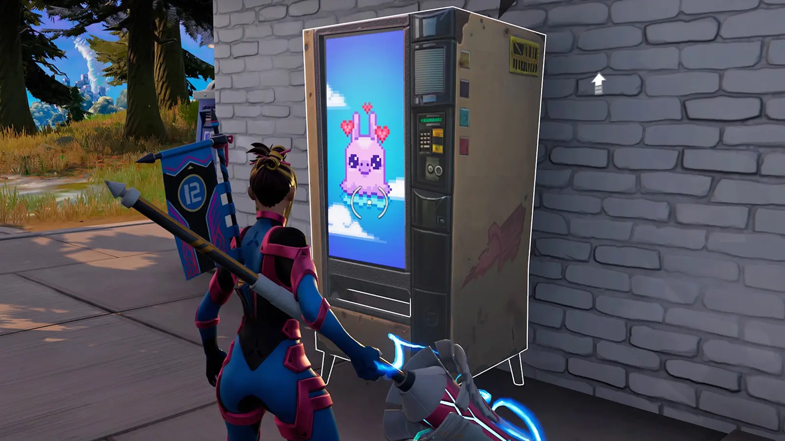 A Mending Machine location in Fortnite