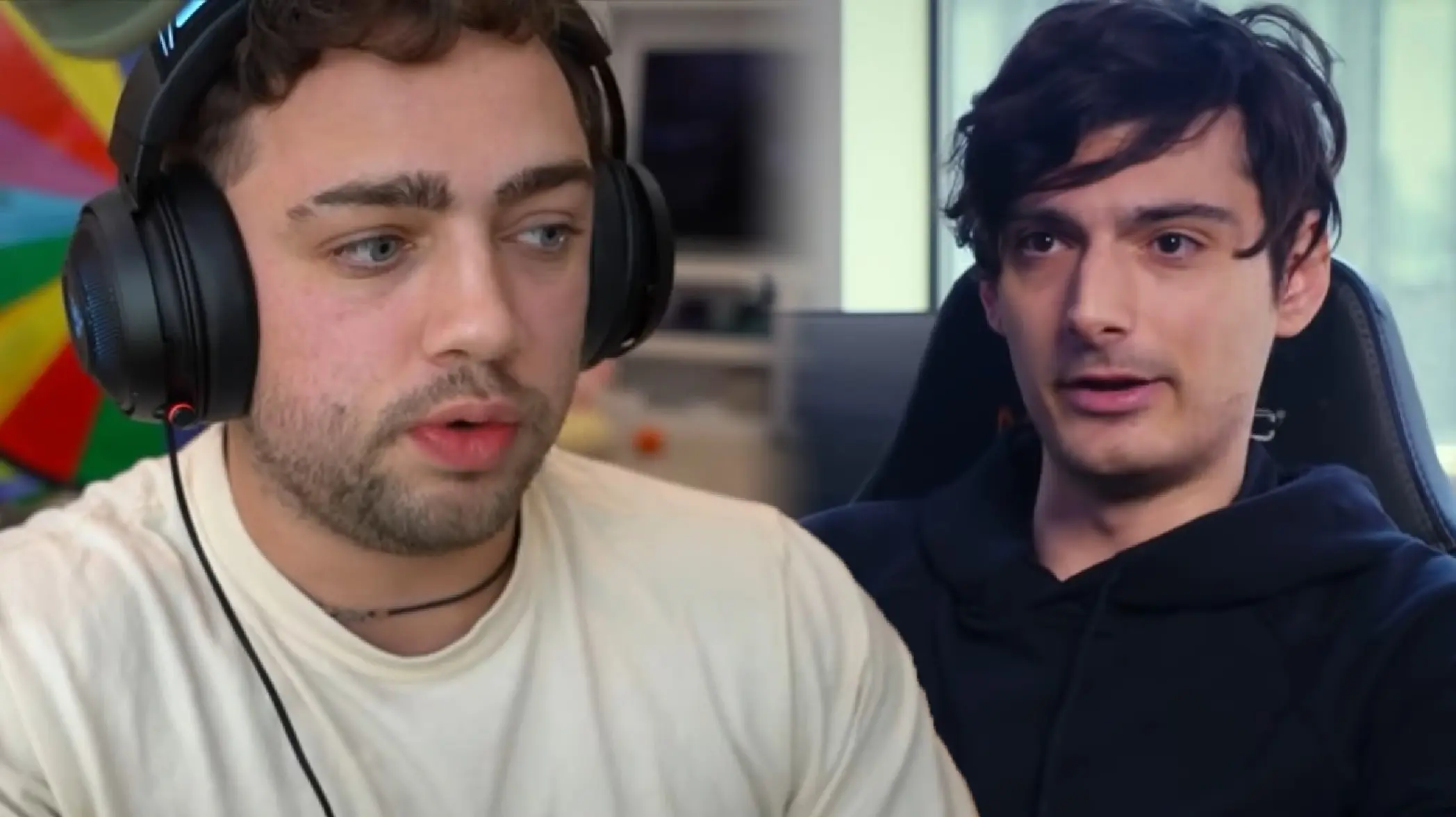 Mizkif next to Ice Poseidon