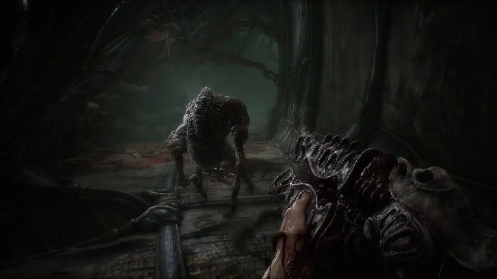 scorn gameplay shooting mutant