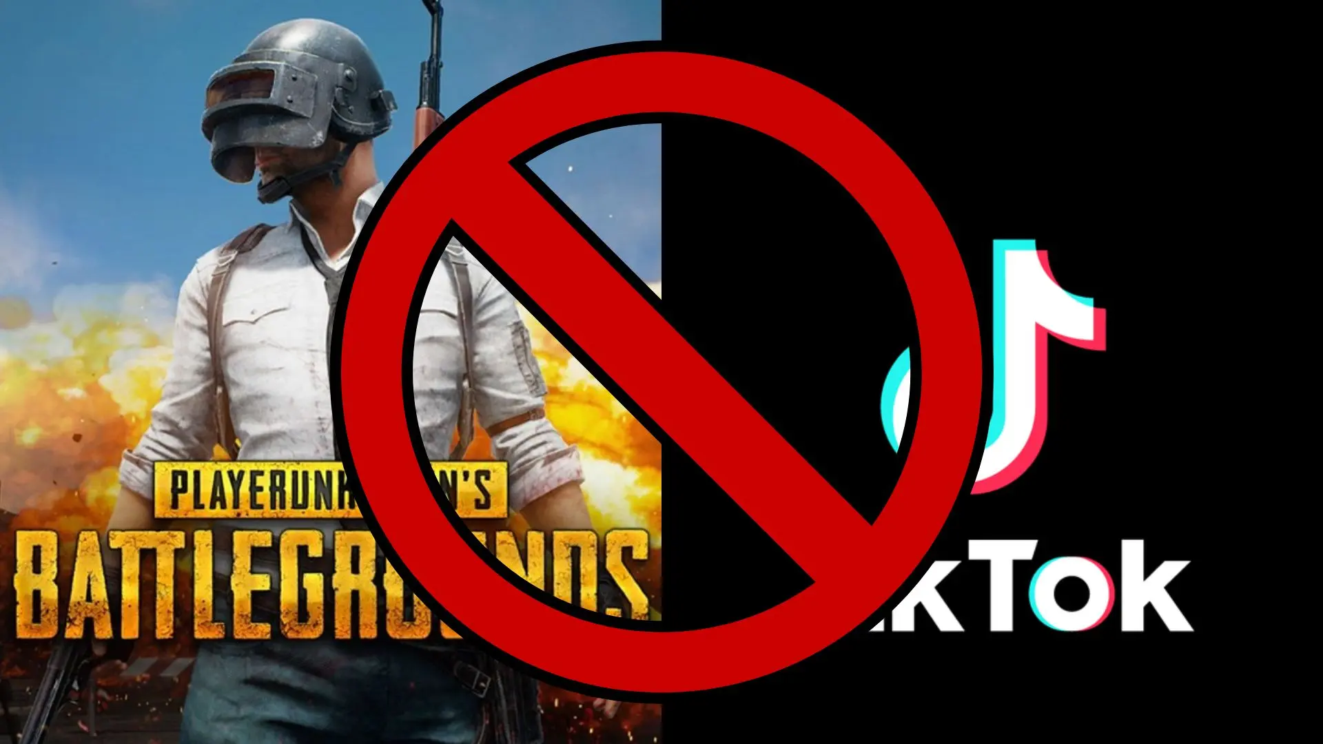 PUBG and TikTok logos