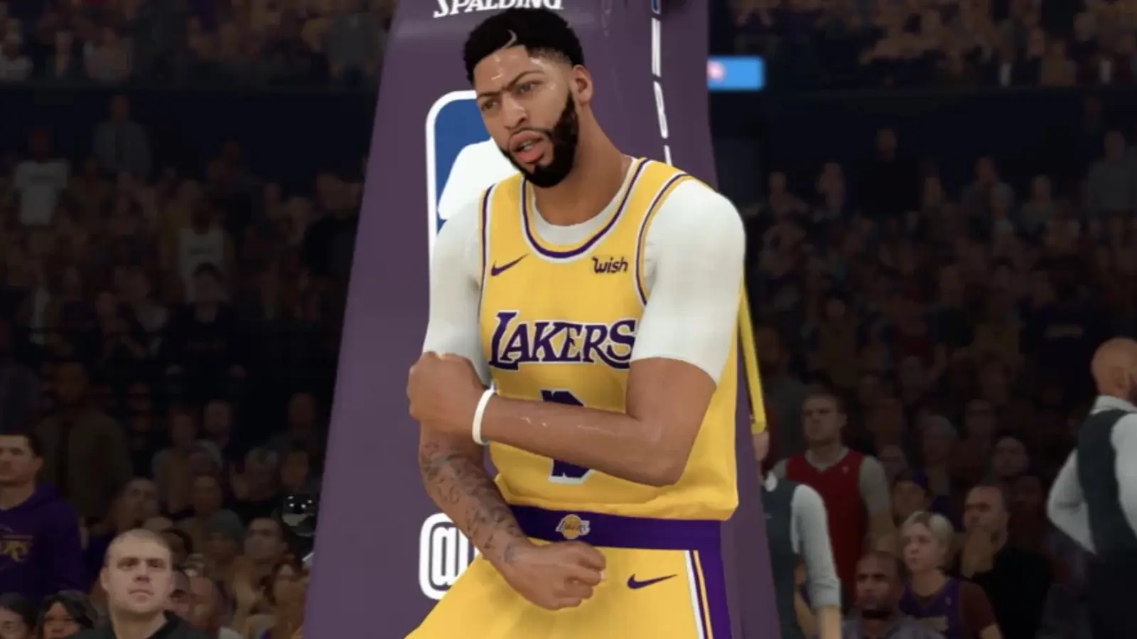 nba 2k23 anthony davis lakers gold