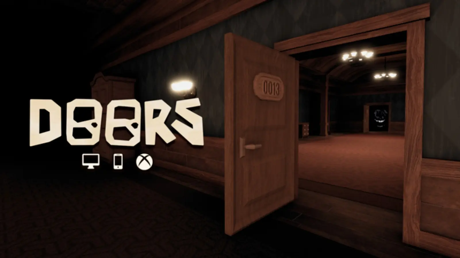 A screenshot from the Roblox game Doors.