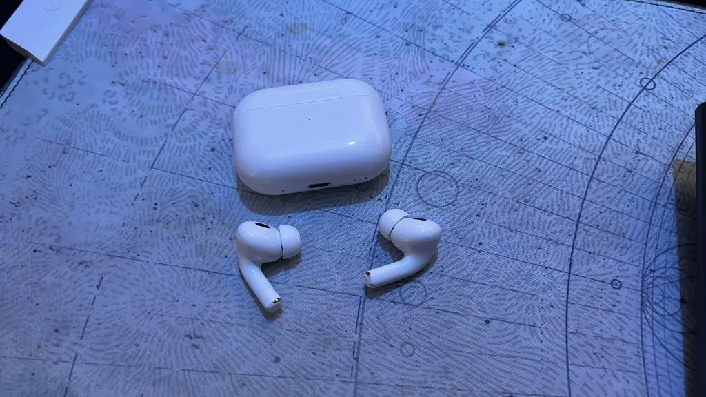 AirPods Pro Second Generation on a desk mat