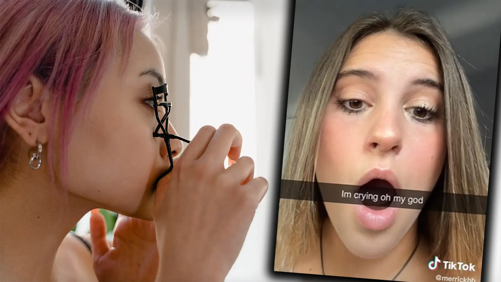 tiktoker rips out eyelashes with eyelash curler