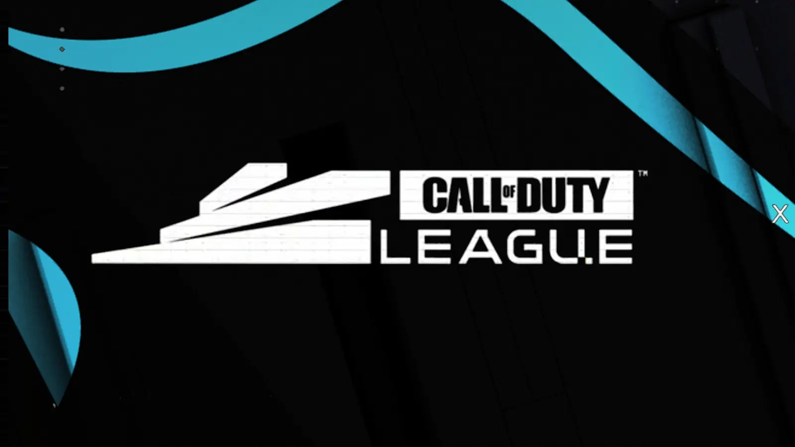 call of duty league logo with background