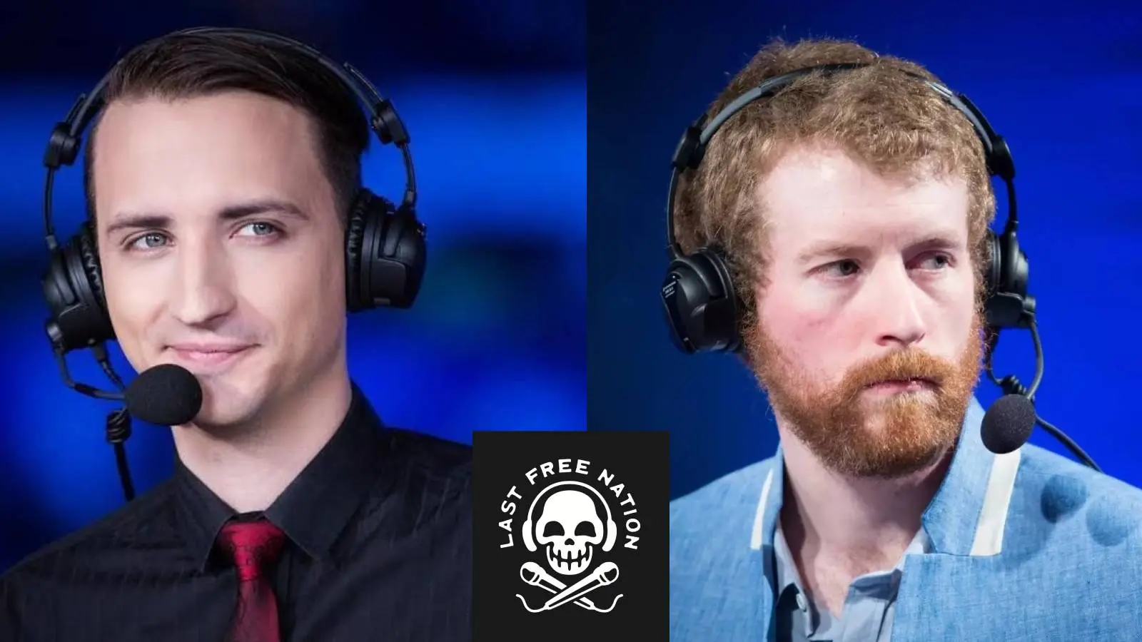 Last Free Nation logo with Monte and Thorin head shots