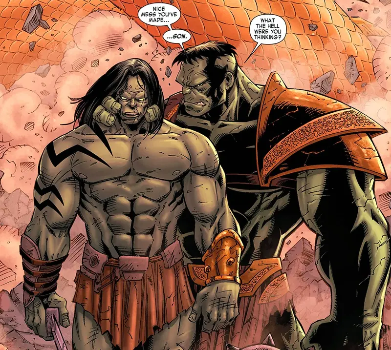 Skaar and Hulk in She-Hulk