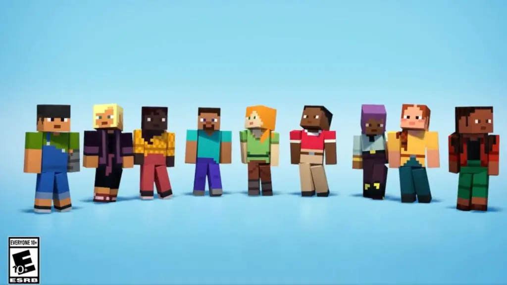 Minecraft introduces seven new default skins